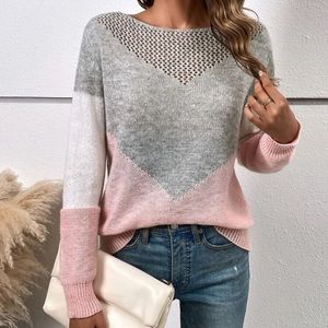 Cozy chevron pattern sweater top